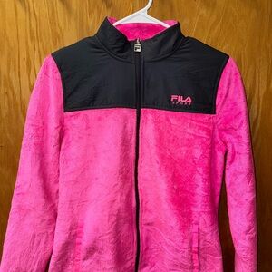 Y2K FILA Sport Pink and Black Fleece